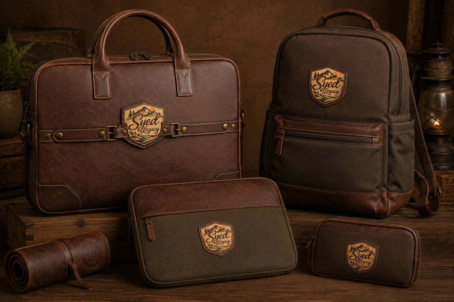 Premium leather laptop bag cover
