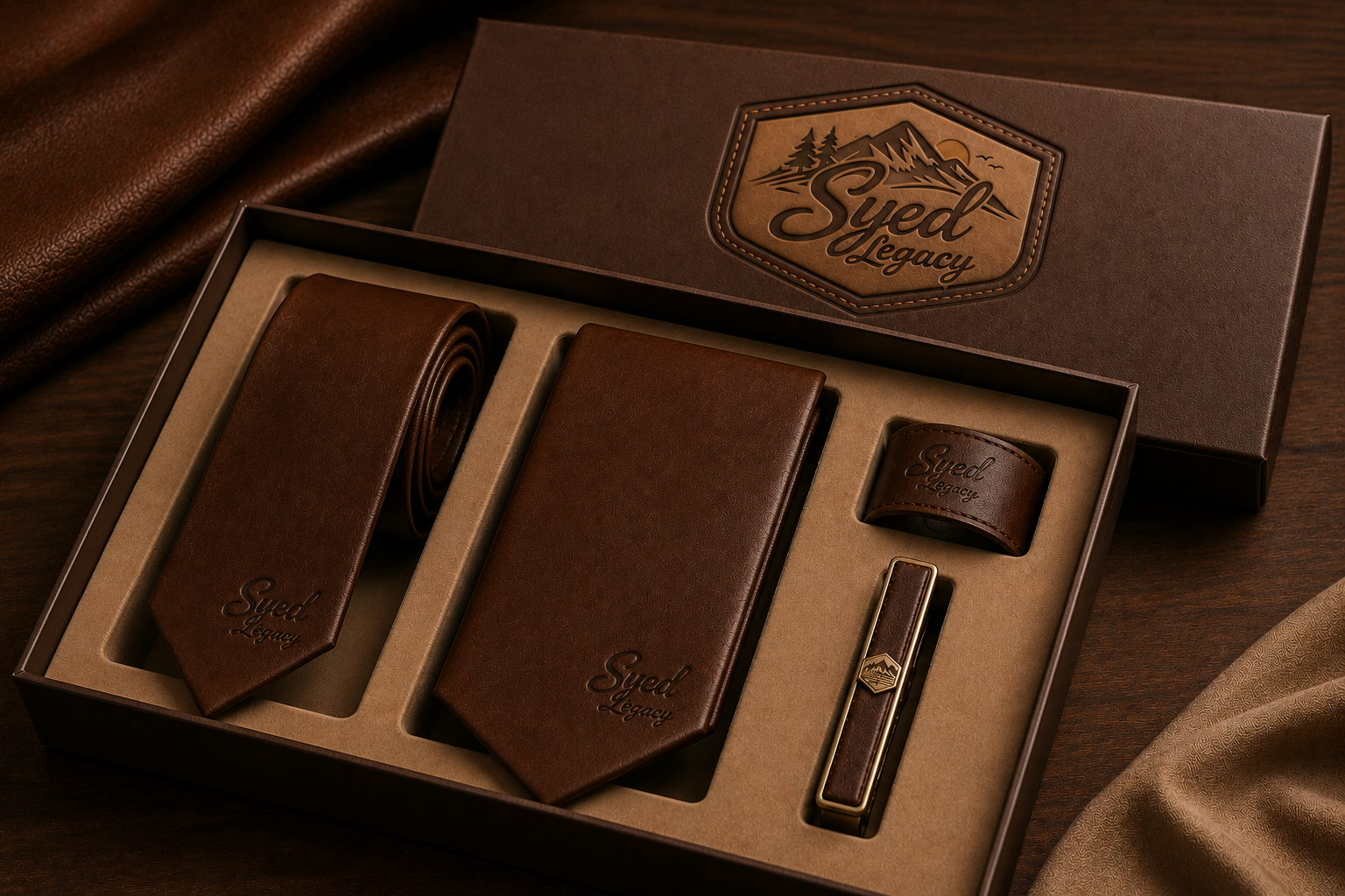 Premium leather ties